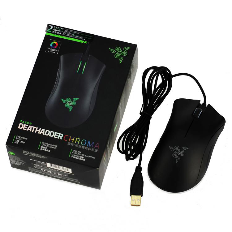 Razer Deathadder Chroma USB Wired Optical Computer Gaming Mouse 10000dpi Optical Sensor Mouse Razer Mouse Deathadder Gaming Mice free DHL
Razer Deathadder Chroma USB Wired Optical Computer Gaming Mouse 10000dpi Optical Sensor Mouse Razer Mouse Deathadder Gaming Mice free DHL