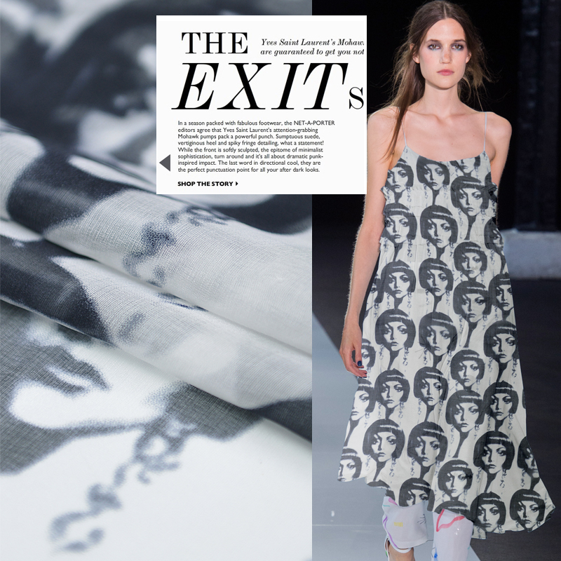 Brand Cartoon Girl Printed 100% Silk Chiffon Fabric for Women Dress 140cm Wide 8 Momme Deisgn Cloth for Diy Sewing 19 Summer New
Brand Cartoon Girl Printed 100% Silk Chiffon Fabric for Women Dress 140cm Wide 8 Momme Deisgn Cloth for Diy Sewing 19 Summer New