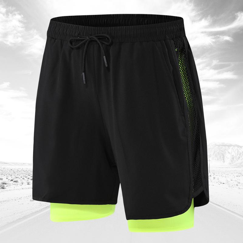 2020 summer running shorts men 2 in 1 sports jogging shorts fitness training quick drying men gym sport gym short pants, Green
2020 summer running shorts men 2 in 1 sports jogging shorts fitness training quick drying men gym sport gym short pants, Green
