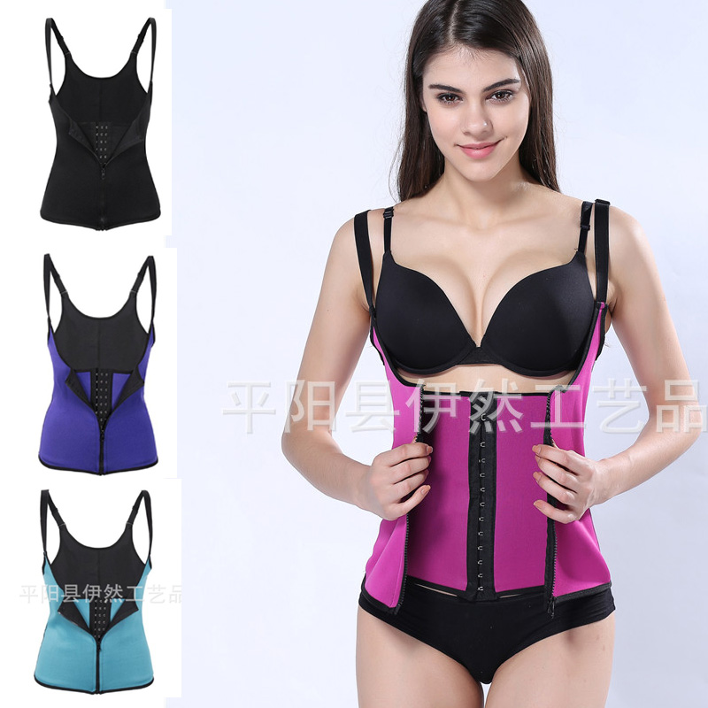 Women's Waist Trainer Corset Tummy Control Shapewear Vest Adjustable Straps Body Slimmer Sauna Sweat Tank Top Neoprene Zip up, Yr20056c
Women's Waist Trainer Corset Tummy Control Shapewear Vest Adjustable Straps Body Slimmer Sauna Sweat Tank Top Neoprene Zip up, Yr20056c