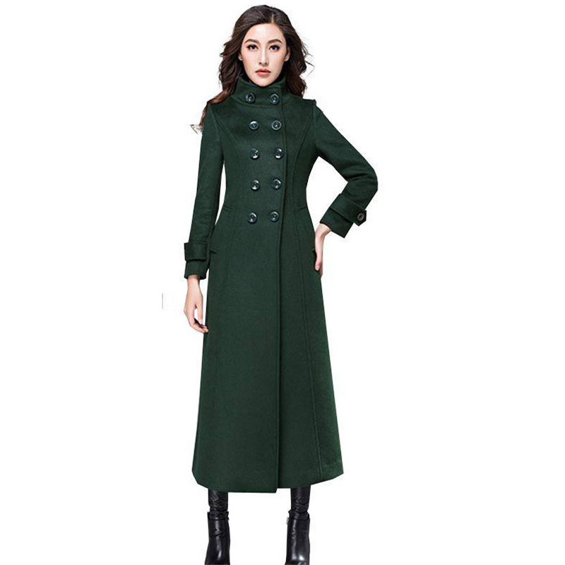 2019 Autumn Winter Women Cashmere Coat Female Slim Double-Breasted Thick Woolen Jackets Lady Mandarin Collar Long Overcoat M155, Brown
2019 Autumn Winter Women Cashmere Coat Female Slim Double-Breasted Thick Woolen Jackets Lady Mandarin Collar Long Overcoat M155, Brown