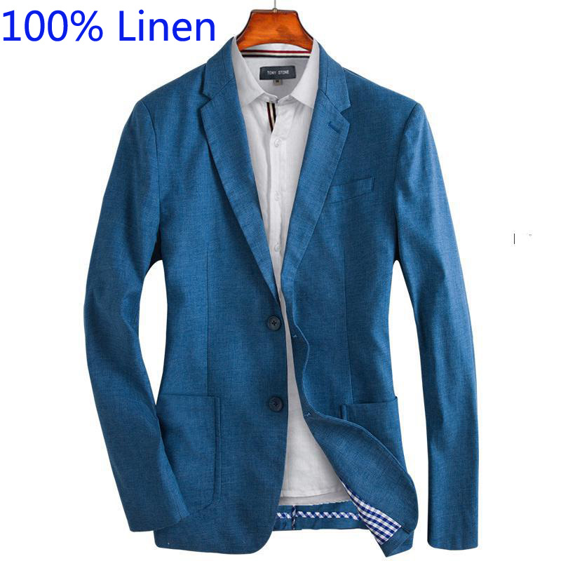 New Fashion High Quality Large Casual Suit Men Coat Spring Handsome Linen Cotton Thin Men Blazer Plus Size L XL 2XL 3XL 4XL, Light blue
New Fashion High Quality Large Casual Suit Men Coat Spring Handsome Linen Cotton Thin Men Blazer Plus Size L XL 2XL 3XL 4XL, Light blue