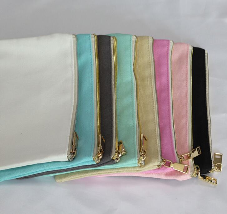 100pcs 16oz cotton canvas cosmetic bag with gold metal zip blank cotton canvas makeup bag size=22*15cm, Beige 
100pcs 16oz cotton canvas cosmetic bag with gold metal zip blank cotton canvas makeup bag size=22*15cm, Beige