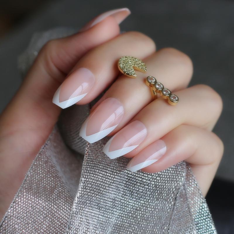 French coffin fake nails Personality UV false nails ballet nude color fake bright wedding 24pcs full set light pink, White
French coffin fake nails Personality UV false nails ballet nude color fake bright wedding 24pcs full set light pink, White