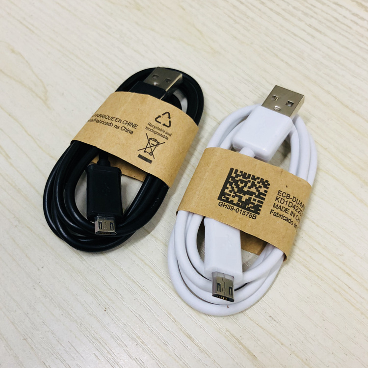 80CM Android Data Line Micro USB Charger Cables High Quality Black White V8-Charge Line for Android Phone 2 Colors
