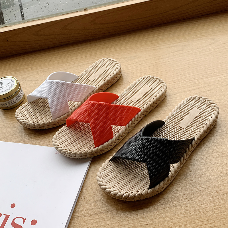 women Summer Slippers Soft Flax Indoor Home Flip Flops Open Toe Sandals Ladies Flat Casual Slides Beach Shoes, Black
women Summer Slippers Soft Flax Indoor Home Flip Flops Open Toe Sandals Ladies Flat Casual Slides Beach Shoes, Black