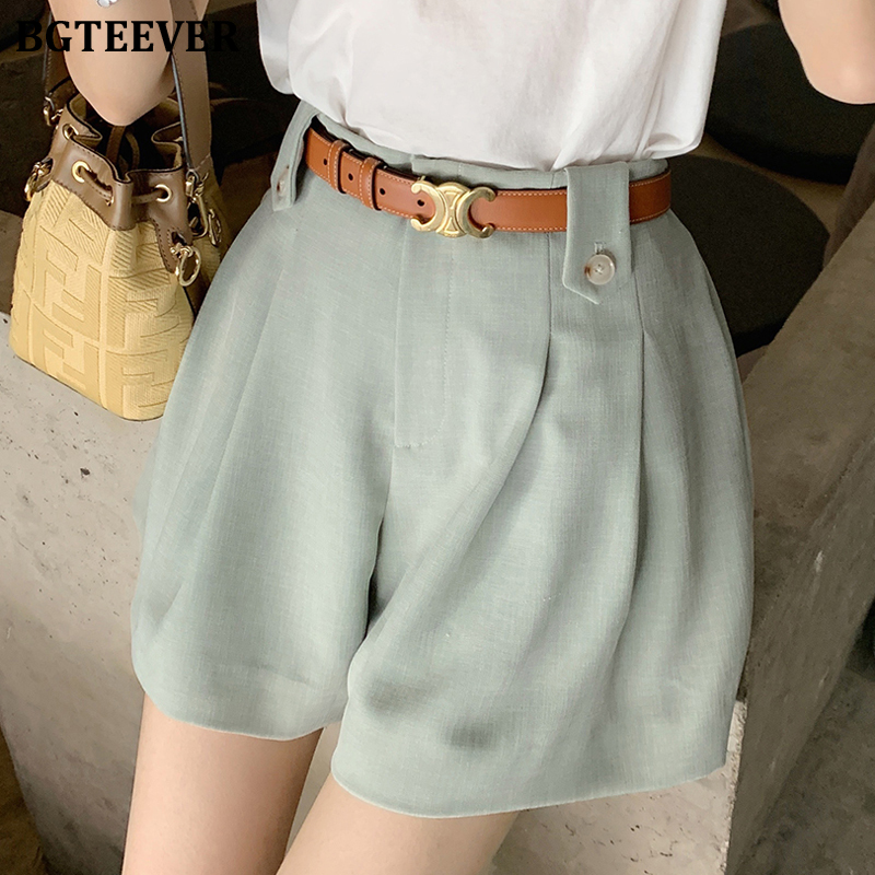 BGTEEVER Fashion Summer Wide Leg Short Pants Elastic High Waist Buttons Belted Loose Female Shorts 2020 Casual Solid Shorts, Black
BGTEEVER Fashion Summer Wide Leg Short Pants Elastic High Waist Buttons Belted Loose Female Shorts 2020 Casual Solid Shorts, Black