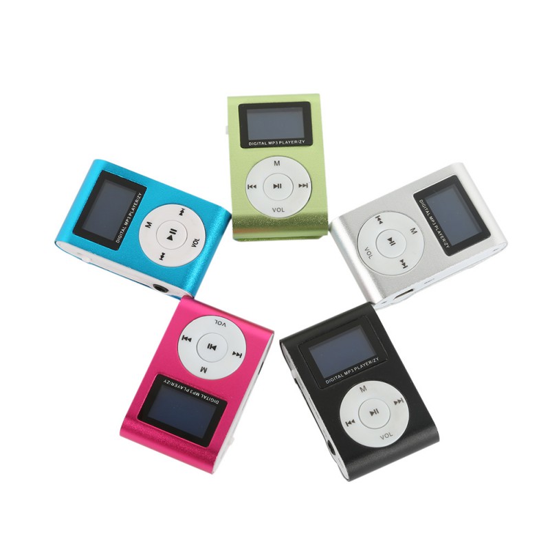 

Cheap Mp3 Player USB Mini Clip MP3 Players LCD Screen Support 32GB Micro SD TF Card without Radio Pocket Audio Song Subtitles 5 Colors, Black