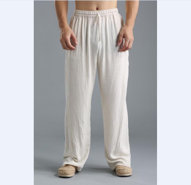 Men Loose Straight Linen Pants Solid Casual Thin Pants Men Summer Large Size Wide Leg Joggers Trousers High Quality, Beige
Men Loose Straight Linen Pants Solid Casual Thin Pants Men Summer Large Size Wide Leg Joggers Trousers High Quality, Beige