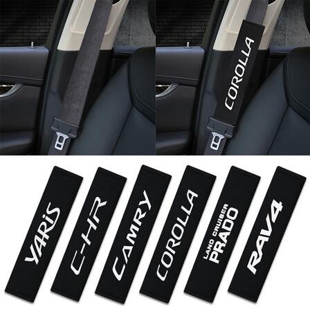 

Car Seat belt cover car styling for Toyota corolla chr prado camry rav4 yaris accessories Car-styling, Black
