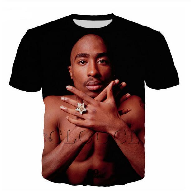 New Fashion 2pac Tupac T-Shirts Men Fashion Clothing 3D Print Men Women Harajuku Style Streetwear Tops EL034, White;black
New Fashion 2pac Tupac T-Shirts Men Fashion Clothing 3D Print Men Women Harajuku Style Streetwear Tops EL034, White;black