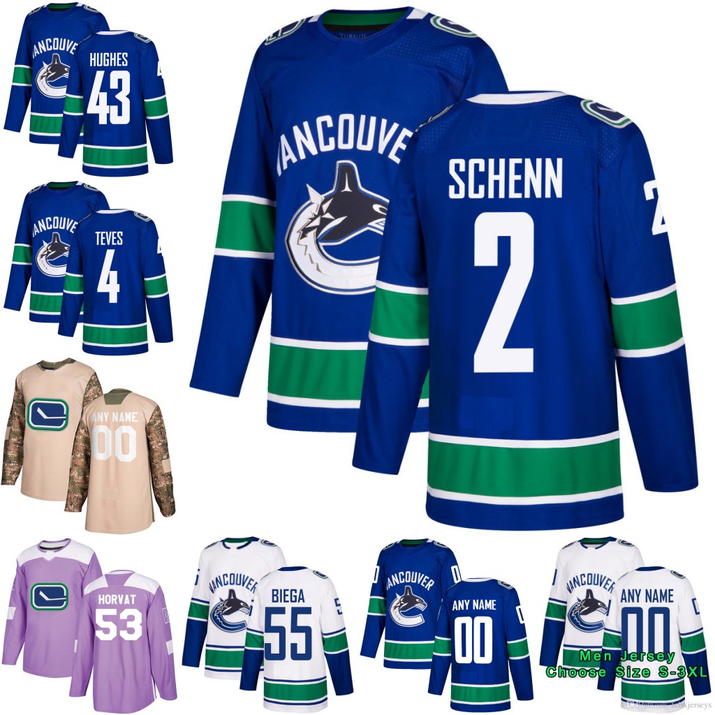 2 Luke Schenn Vancouver Canucks 4 Josh Teves 43 Quinn Hughes 23 Alexander Edler 53 Bo Horvat 40 Elias Pettersson 55 Alex Biega Jersey, Black;red
2 Luke Schenn Vancouver Canucks 4 Josh Teves 43 Quinn Hughes 23 Alexander Edler 53 Bo Horvat 40 Elias Pettersson 55 Alex Biega Jersey, Black;red