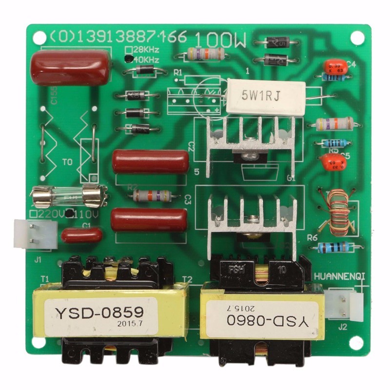 Freeshipping 110V 100W 40K Ultrasonic Cleaner Power Driver Board+1PCS 60W 40K Transducer For Ultrasonic Cleaning Machines Integrated Circuit - view 5