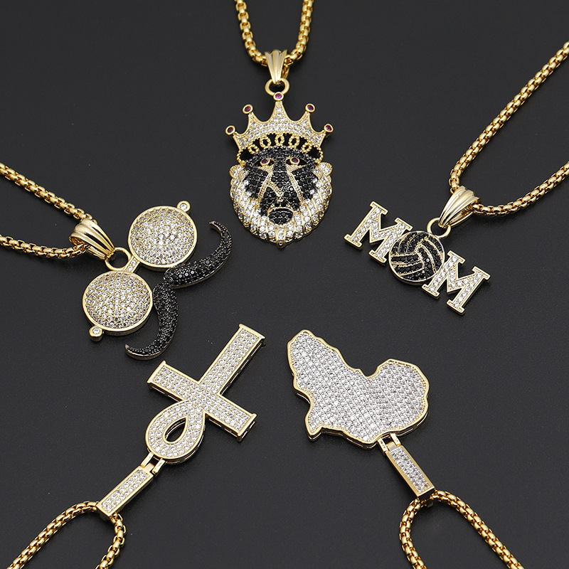 A Full Beard Map Pendeloque Cut Letter Mom Chief Environmental Protection Copper Gold Protect Hip Hop Rap Zircon Necklace
A Full Beard Map Pendeloque Cut Letter Mom Chief Environmental Protection Copper Gold Protect Hip Hop Rap Zircon Necklace