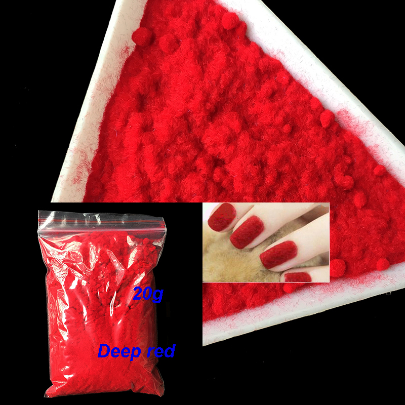 

1 Bag 20g Fuzzy Flocking Colorful Dust For Manicure DIY Nail Art Tips Christmas Decoration 18Colors Velvet Nail Glitter Powder