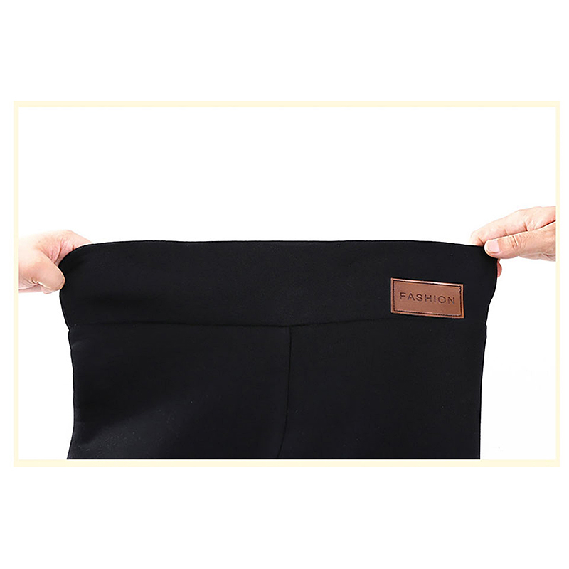 Women Winter Thicken Plus Veet Warm Up Leggings Female Long Solid Elastic Cashmere Soft Trousers Women's Slim Skinny Pants V191111