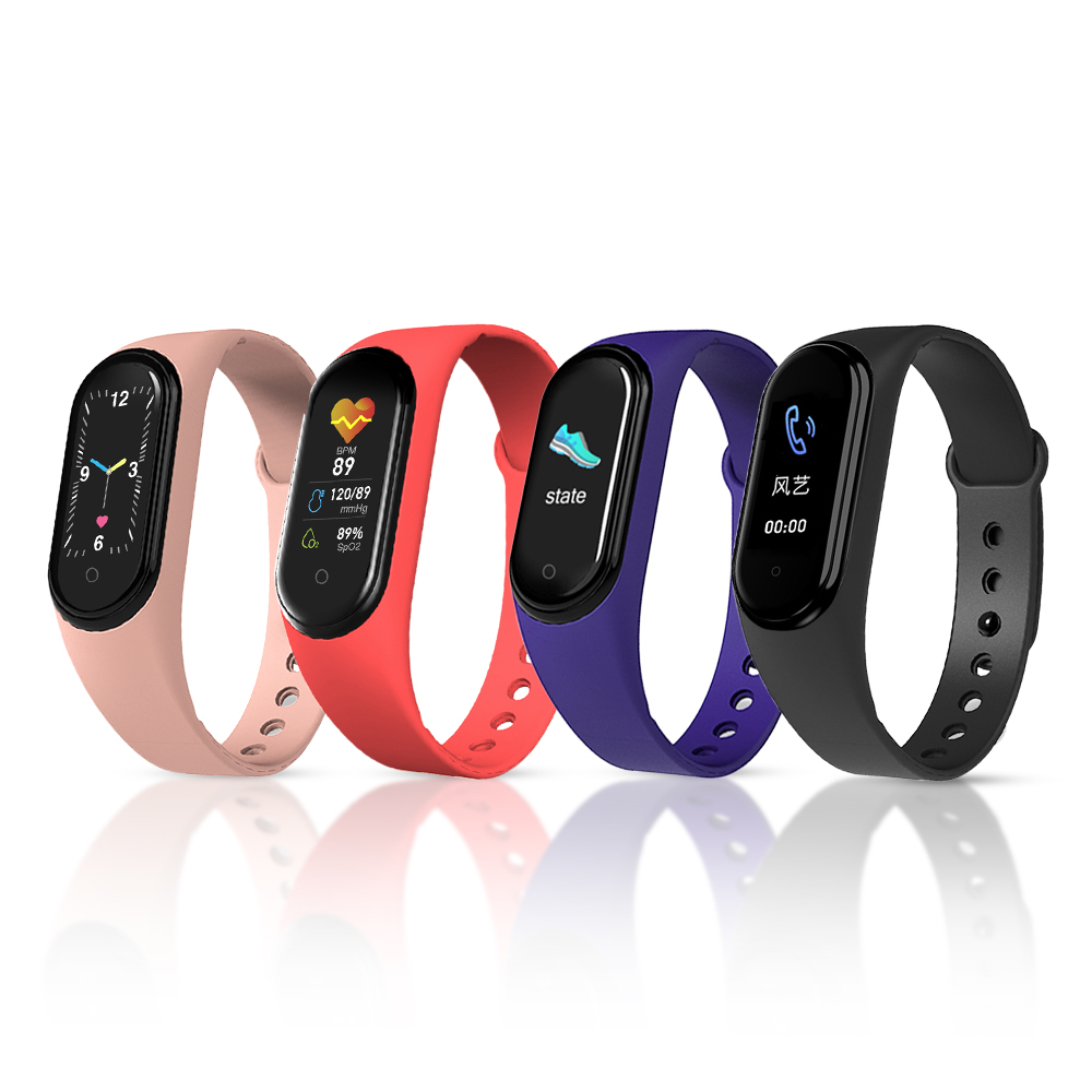 M5 Sport Smart Watch Men Bluetooth Wristband Fiess Tracker Women Call Smartwatch Play Music Bracelet Smartband free shipping