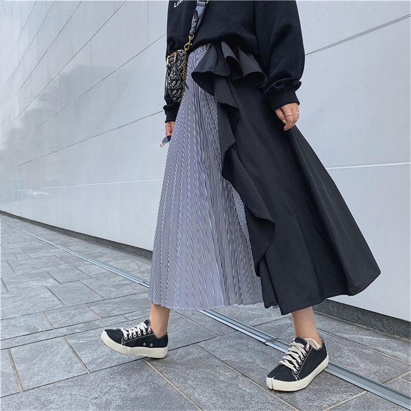 Fashion Women High Waist Pleated Long Skirt Elegant Ladies Elastic Ruffles Evening Party Club Skirt Dames Streetwear, Black
Fashion Women High Waist Pleated Long Skirt Elegant Ladies Elastic Ruffles Evening Party Club Skirt Dames Streetwear, Black
