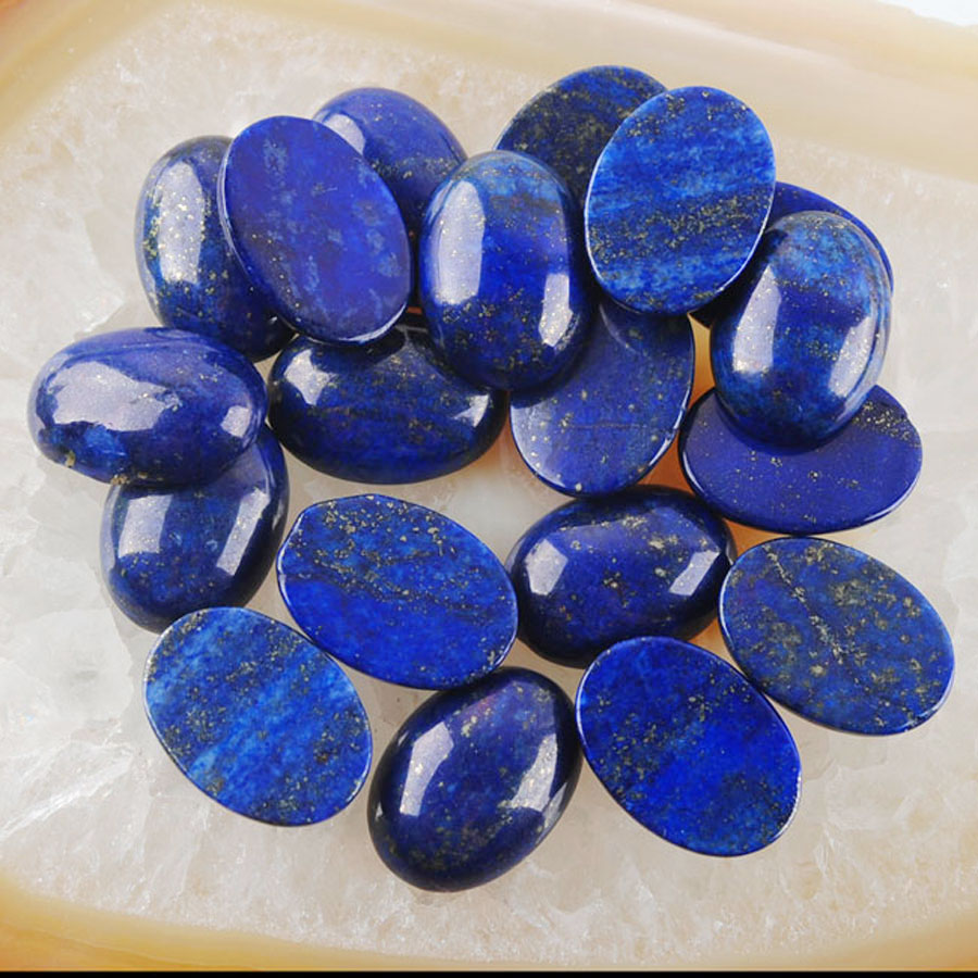 WOJIAER Oval Beads for Jewelry Making Natur GemStone Cabochon CAB No Drilled Hole 13x18mm Opal Crystal Quartz BU801