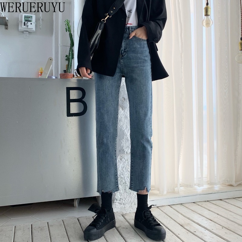 WERUERUYU 2020 pants autumn Korean straight retro jeans Yafeng net red version, Black
WERUERUYU 2020 pants autumn Korean straight retro jeans Yafeng net red version, Black
