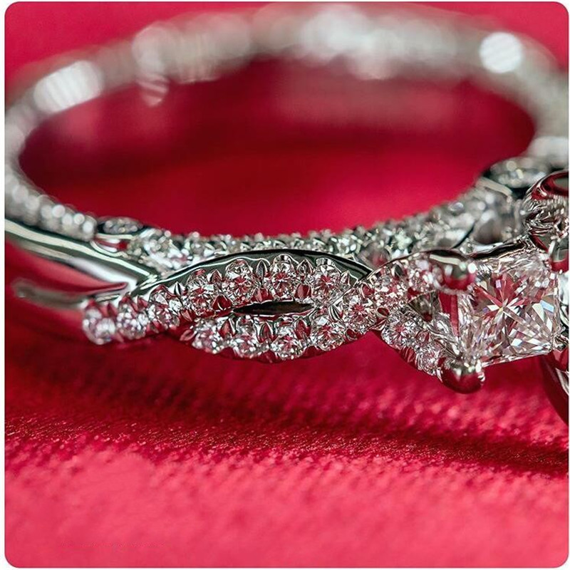 Sterg Sier White Topaz & CZ Dia Eternity Ring | Handmade Jewelry a16c