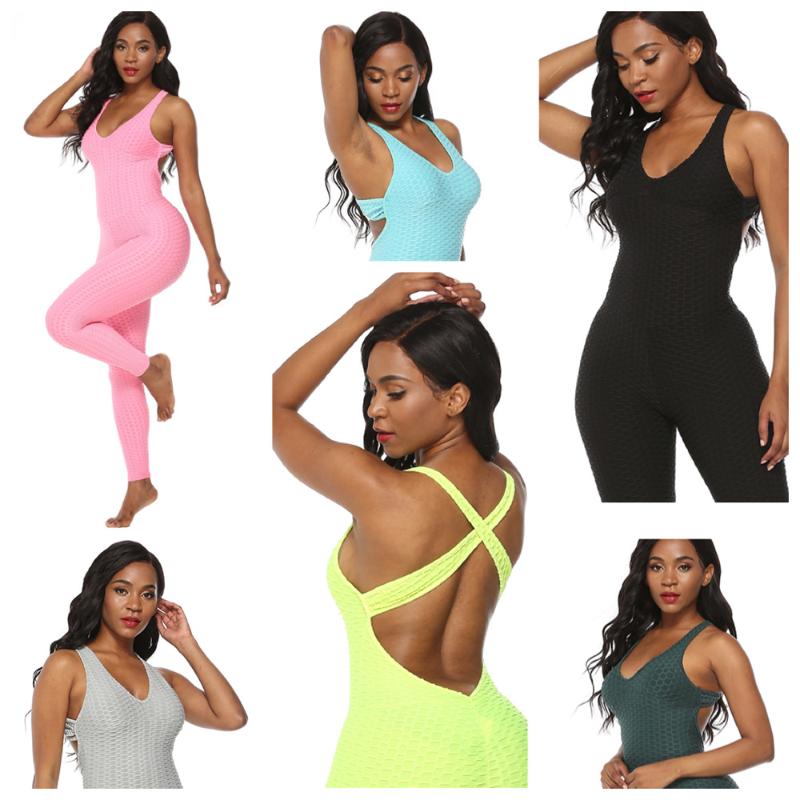 Summer Women Backless Sport Jumpsuits High Stretchy Yoga Bodysuits Yoga Pants Gym Workout solid Sport Suits Fitness Bodycon Set
Summer Women Backless Sport Jumpsuits High Stretchy Yoga Bodysuits Yoga Pants Gym Workout solid Sport Suits Fitness Bodycon Set