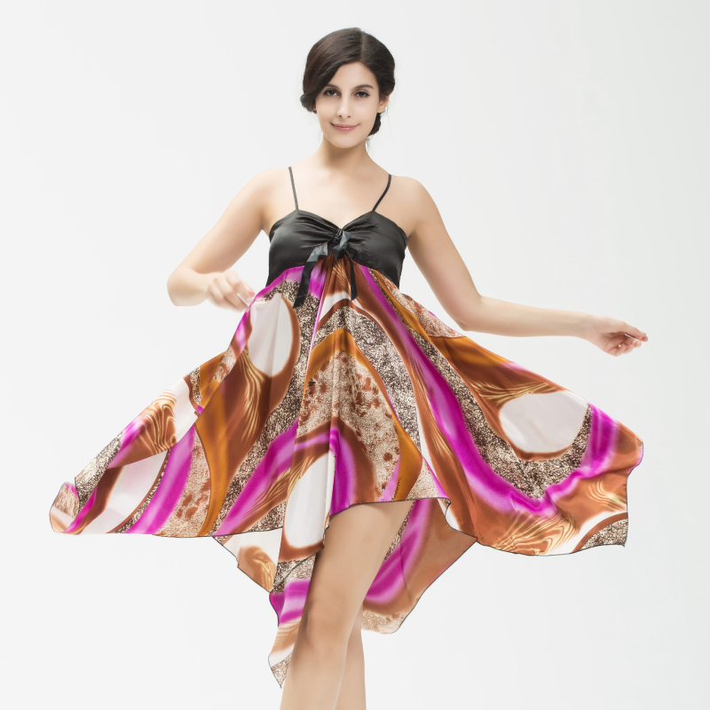 New Sexy Women dress Shoulder Summer strap skirt petal Ice-Silk Home-Satin Nightwear With Chest Pad, Purple
New Sexy Women dress Shoulder Summer strap skirt petal Ice-Silk Home-Satin Nightwear With Chest Pad, Purple