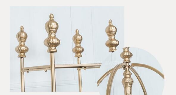 Golden Lichen Rack High-end wedding dress hanger display rack hanging balcony clothing store shelf wall hanging rack landing