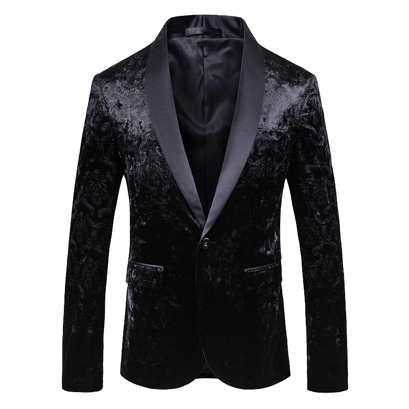 Luxury Black Floral Suit Wedding Suit Casual Blazer Men Good Quality Wool Party Stage Mens Jacket Blazer Masculino
Luxury Black Floral Suit Wedding Suit Casual Blazer Men Good Quality Wool Party Stage Mens Jacket Blazer Masculino