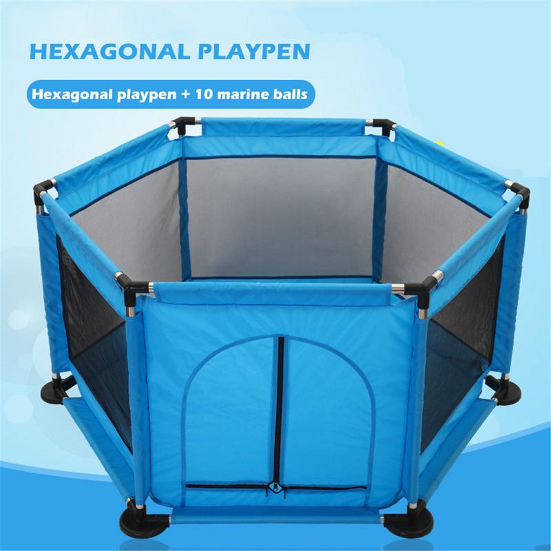 Children's Hexagonal Playpen Playard Toys Washable Ocean Ball Pool Set For Babies/Toddler/Newborn/Infant Safe Crawling