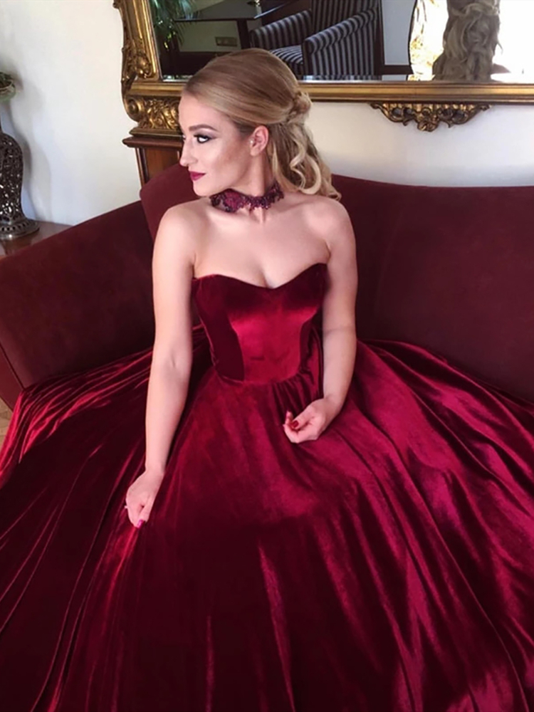 Vintage Burgundy Velvet Wedding Dress Princess Strapless Corset Back Sweep Trail Retro Design Bridal Gowns Vestidos De Noiva, Same as image
Vintage Burgundy Velvet Wedding Dress Princess Strapless Corset Back Sweep Trail Retro Design Bridal Gowns Vestidos De Noiva, Same as image