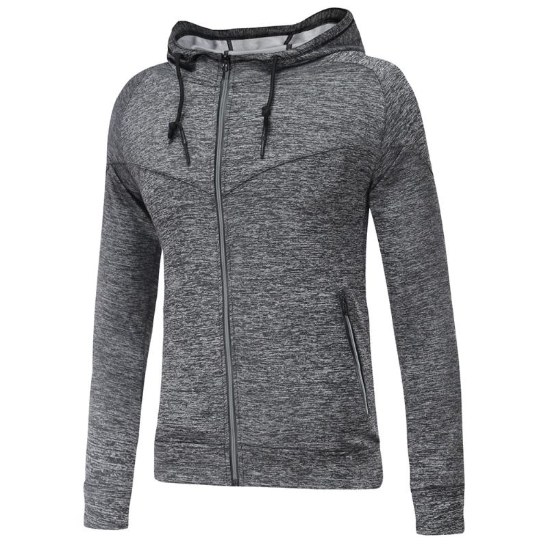 Hooded Jacket Men Long Sleeve Pocket Zipper Sportswear Men Hoodie Jacket For Running Exercise Gym Fitness Clothing, Gray
Hooded Jacket Men Long Sleeve Pocket Zipper Sportswear Men Hoodie Jacket For Running Exercise Gym Fitness Clothing, Gray