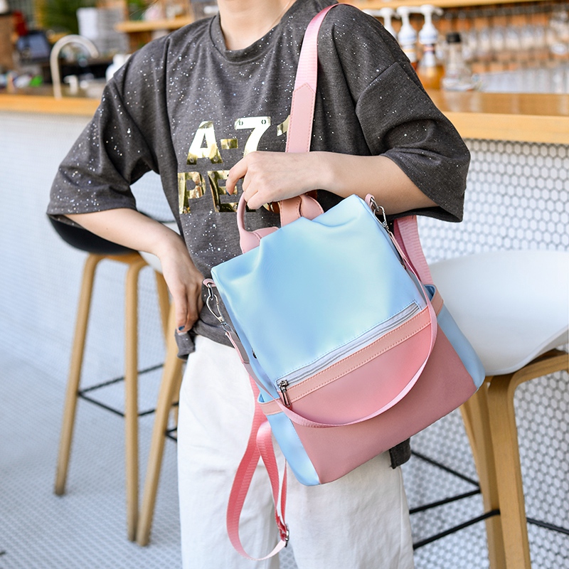 NEW-Fashion Casual Oxford Women'S Anti-Theft Backpack Retro Backpack Female Large Capacity Travel Bag1