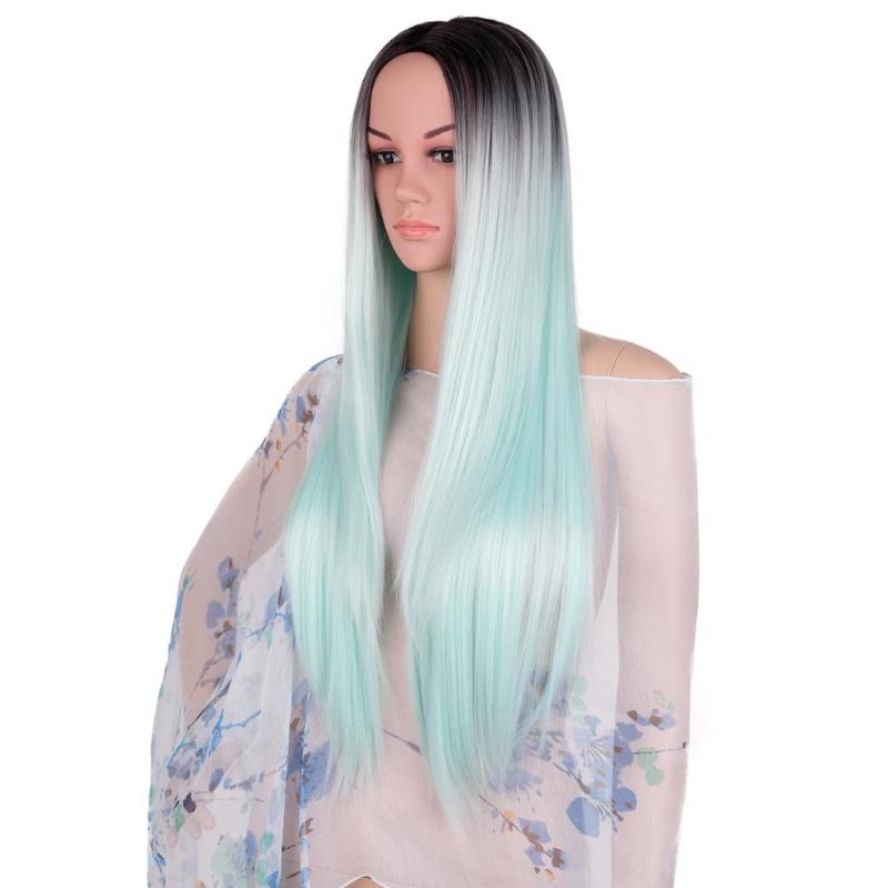 American African Women Mint Green Gradient Long Hair Resistant Natural Synthetic Wig Daily Party, Natural color
American African Women Mint Green Gradient Long Hair Resistant Natural Synthetic Wig Daily Party, Natural color