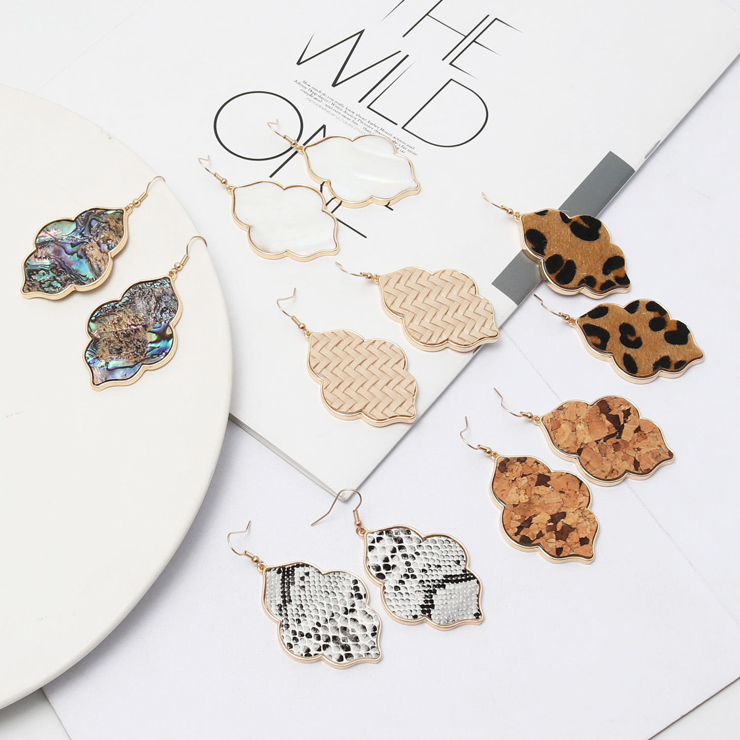 Fashion Gold Color Geometry Flower leopard print Druzy Earrings Abalone Shell Tassel Druzy Dangle Earrings For Women brand Jewelry
Fashion Gold Color Geometry Flower leopard print Druzy Earrings Abalone Shell Tassel Druzy Dangle Earrings For Women brand Jewelry