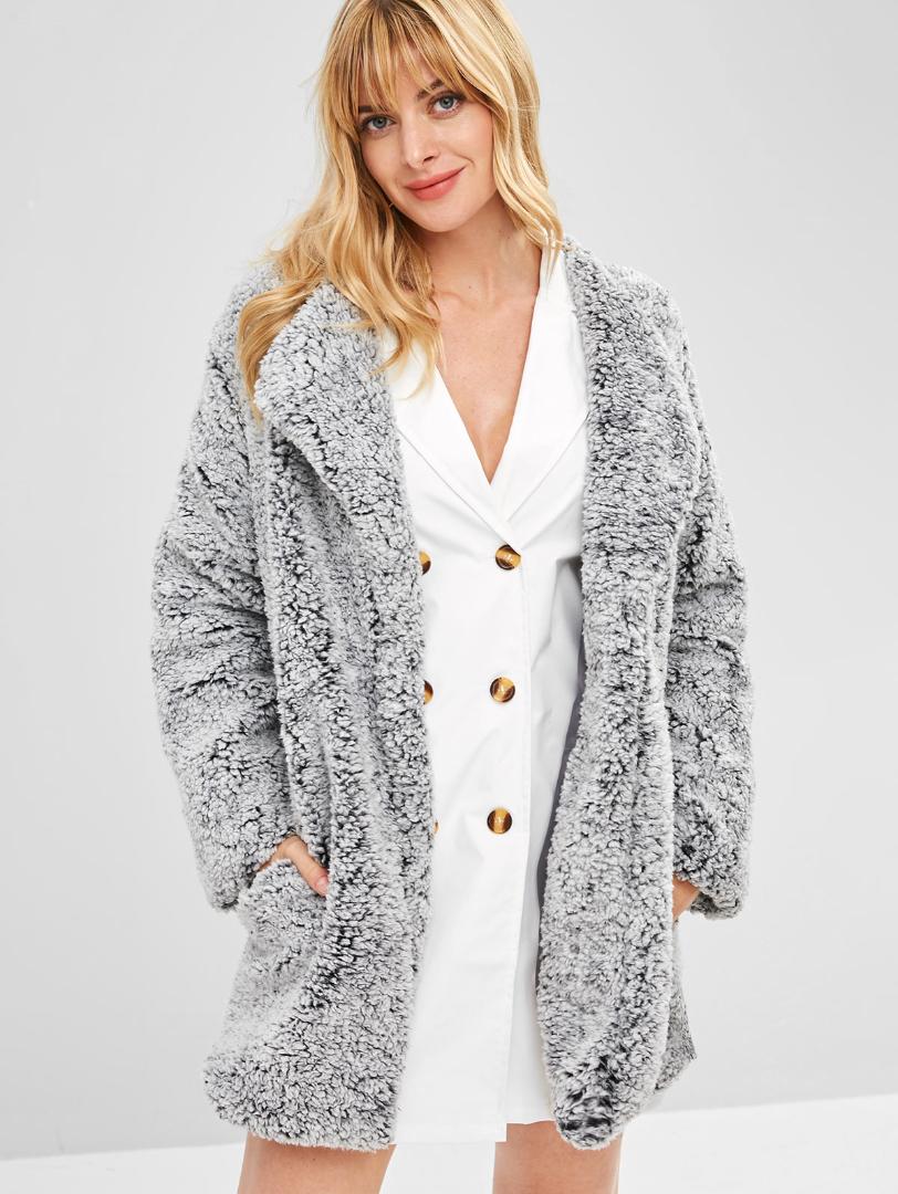ZAFUL 2019 Winter New Arrival Open Front Fluffy Longline Coat Long Sleeve Jacket Ladies Warm Outerwear Cardigan Coat, Turquoise
ZAFUL 2019 Winter New Arrival Open Front Fluffy Longline Coat Long Sleeve Jacket Ladies Warm Outerwear Cardigan Coat, Turquoise