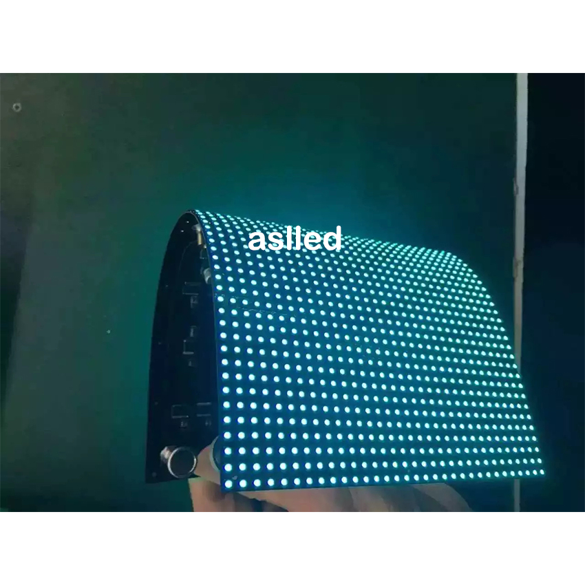 Indoor flexible LED module P2.5 size 320x160mm curved magnetic installation DIY curved led display video