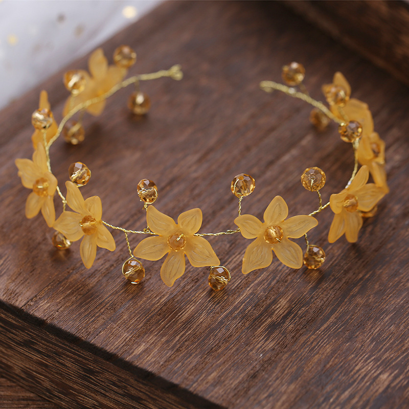 Golden Second Gram Force Crystal Soft Chain Bride Hair Hoop Hair Band Headwear Rippling Wheat
Golden Second Gram Force Crystal Soft Chain Bride Hair Hoop Hair Band Headwear Rippling Wheat