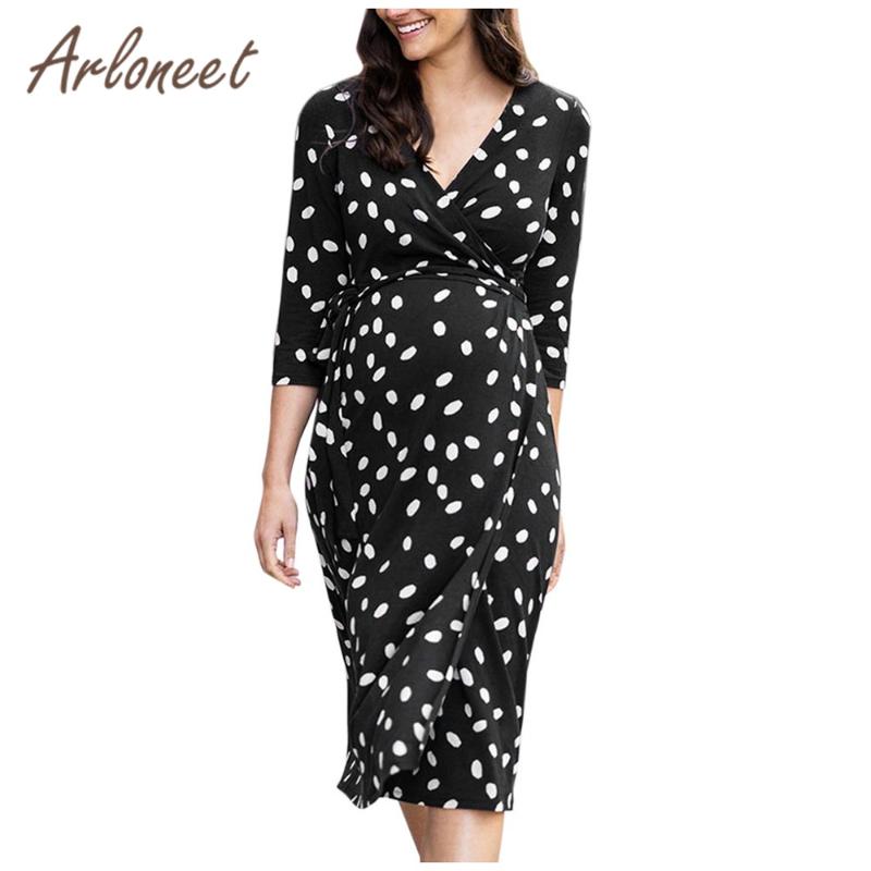 ARLONEET Women Maternity Dress Loose V Neck Printed Long Sleeve Nursing Dress Summer Ladies Pregnancy Clothes Casual, Black
ARLONEET Women Maternity Dress Loose V Neck Printed Long Sleeve Nursing Dress Summer Ladies Pregnancy Clothes Casual, Black