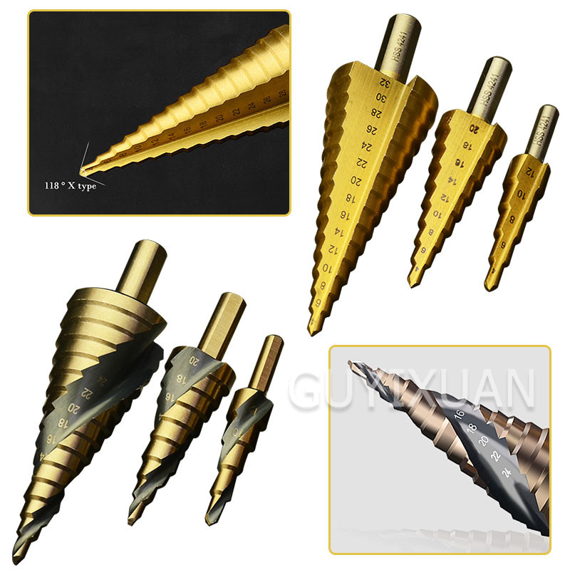 Step Reaming Pagoda Drill Multifunctional cone Punch drilling stainless steel metal wood board hole opener
Step Reaming Pagoda Drill Multifunctional cone Punch drilling stainless steel metal wood board hole opener