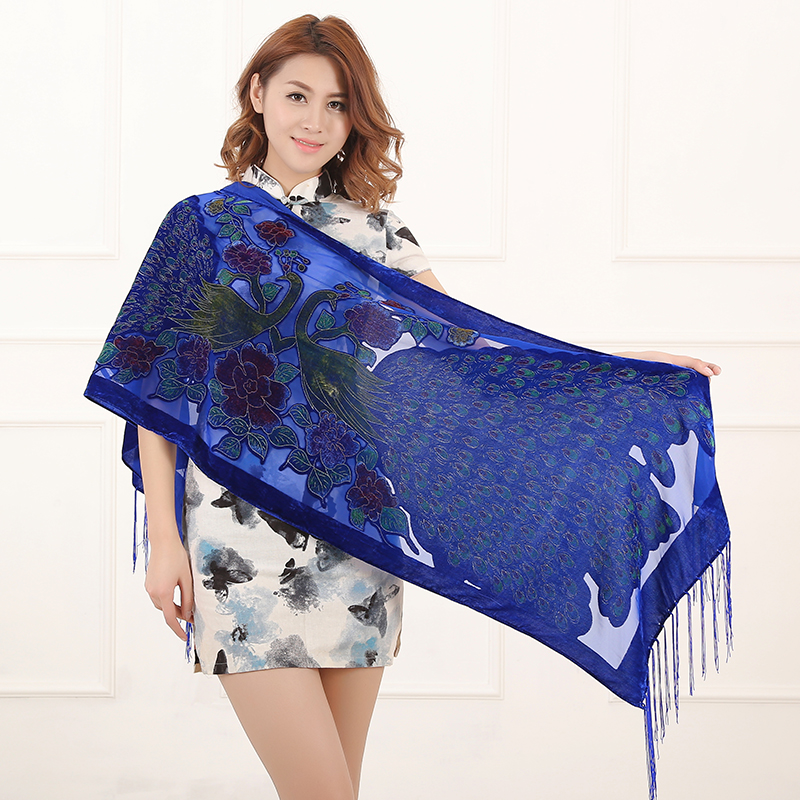 US UK Hot Peacock Print Velvet Shawl Women Winter Autumn Scarf Fashion Pashmina High Quality Ponchos For Ladies Christmas Gift
US UK Hot Peacock Print Velvet Shawl Women Winter Autumn Scarf Fashion Pashmina High Quality Ponchos For Ladies Christmas Gift