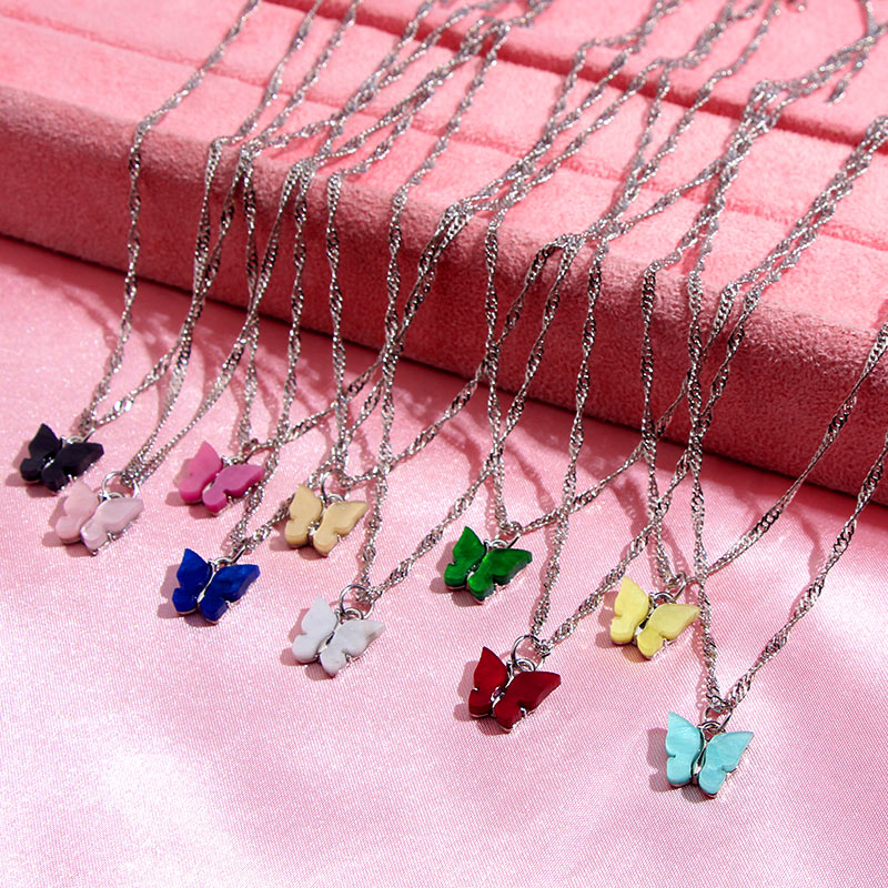 Chains Flatfoosie Korea Fashion Butterfly Pendant Necklace For Women Exquisite Elegant Silver Color Twist Chain Jewelry Gift
Chains Flatfoosie Korea Fashion Butterfly Pendant Necklace For Women Exquisite Elegant Silver Color Twist Chain Jewelry Gift