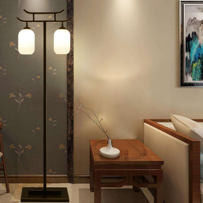LED Modern Chinese Style Lamp High-grade Creative Artistic Classical Contracted Sitting Room Adornment Restoring Floor Lamp
