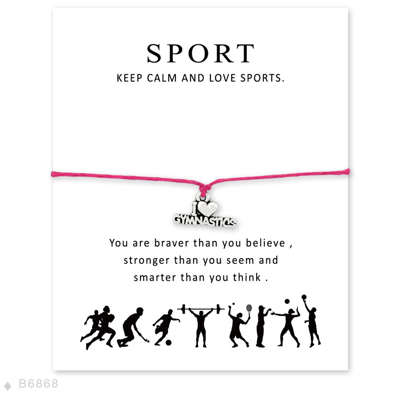 Handmade I LOVE GYMNASTICS Charm Bracelets for Women Men Friendship Statement Best Wish Jewelry Gift With Card
Handmade I LOVE GYMNASTICS Charm Bracelets for Women Men Friendship Statement Best Wish Jewelry Gift With Card