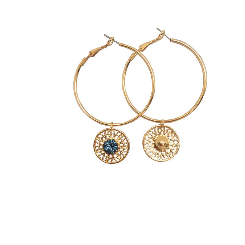 Casual Gold Color Plating Big Hoop Stone Charm Hoop Earrings For Women Girl Bohemia Classic Party Wearing Accessory
Casual Gold Color Plating Big Hoop Stone Charm Hoop Earrings For Women Girl Bohemia Classic Party Wearing Accessory