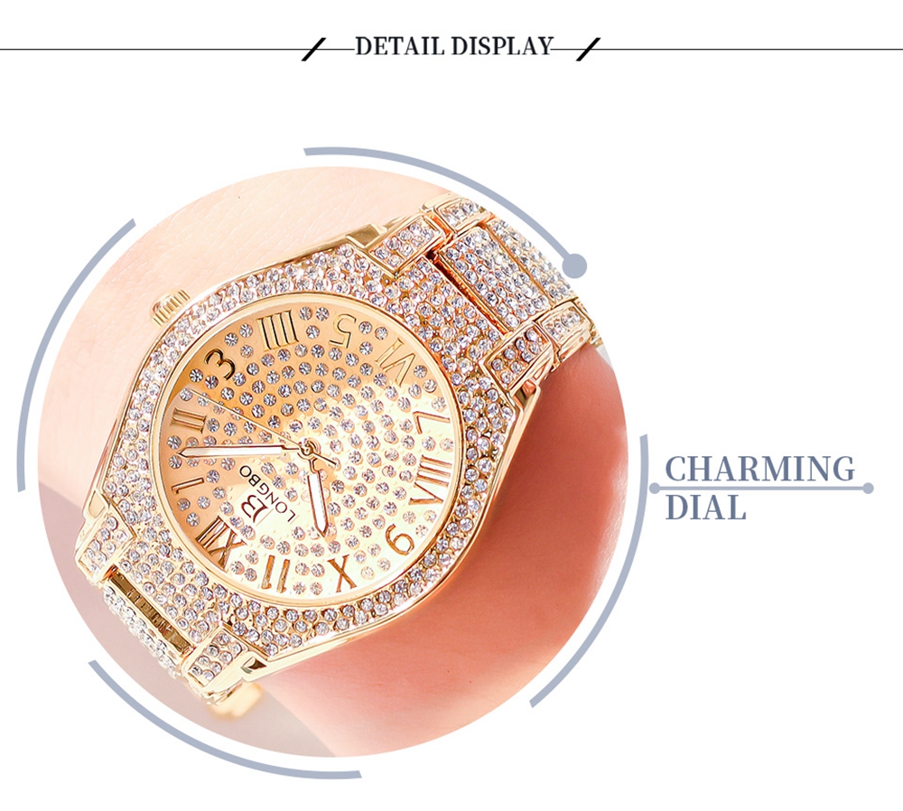 2020 LONGBO top Luxury Rhinestone Bracelet Watch Women Diamond Fashion Ladies Rose Gold Dress Watches Stainless Steel Crystal Wristwatch, No send watch for shipping
2020 LONGBO top Luxury Rhinestone Bracelet Watch Women Diamond Fashion Ladies Rose Gold Dress Watches Stainless Steel Crystal Wristwatch, No send watch for shipping