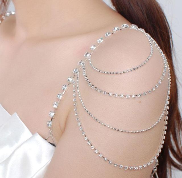 1 pair elegant fashion chain shoulder straps rhinestone bra straps bridal lingerie strap belt wholesale, Blue
1 pair elegant fashion chain shoulder straps rhinestone bra straps bridal lingerie strap belt wholesale, Blue