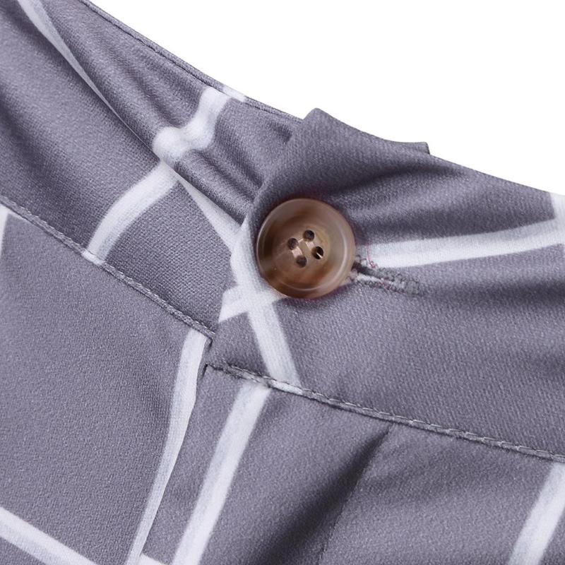 KANCOOLD Smart Casual Pants Fashion Cotton Midweight men's pants Casual Business Slim Fit Plaid Print Zipper Long Trousers