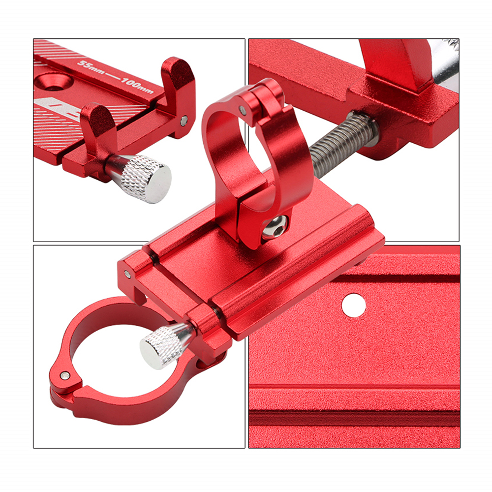 Aluminum Alloy Bicycle Phone Holder Motorcycle Handlebar Mount for 3562quot Smart Phone for iPhone Xs Max Xr X 8 Samsung Xiao62534
