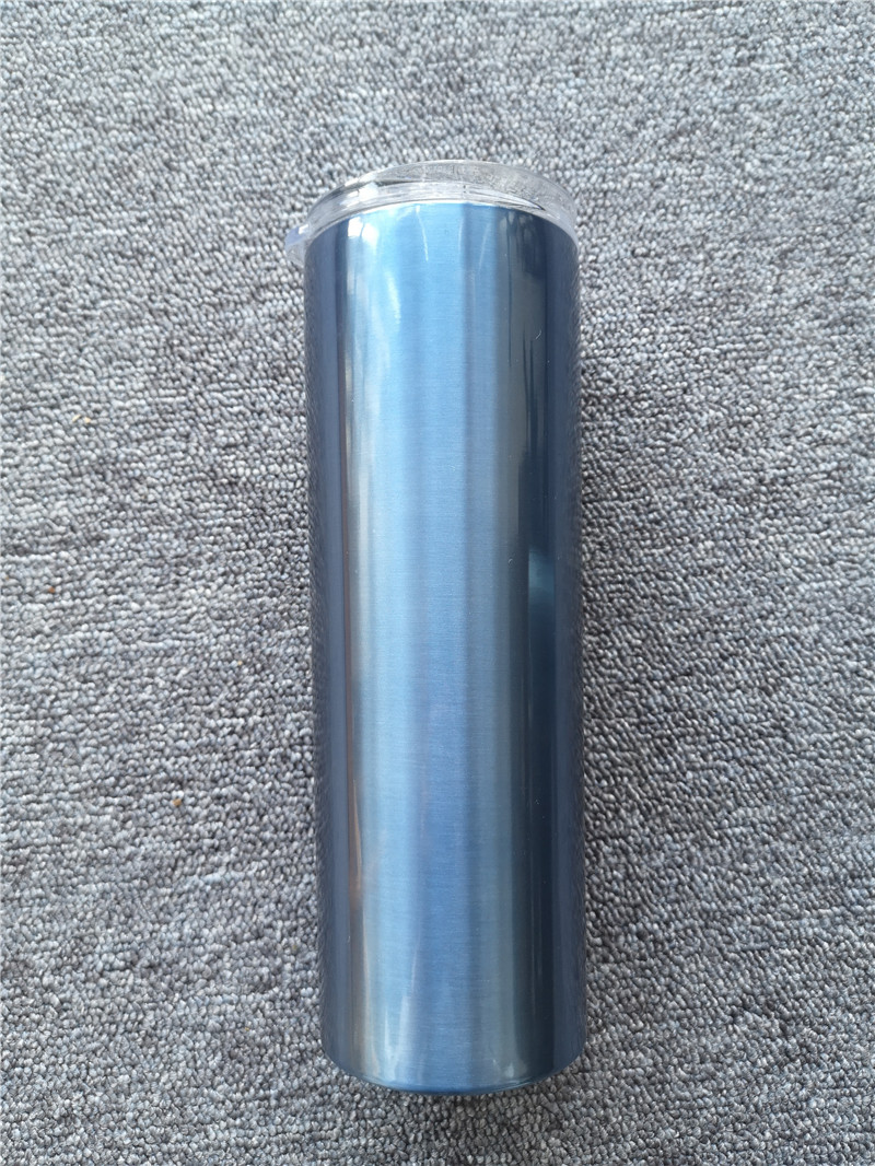 20oz Skinny Tumbler Stainless Steel slim Insulated Tumbler Straight Coffee Cup Vacuum Insulated Beer Coffee Mugs with Lid 27colors
